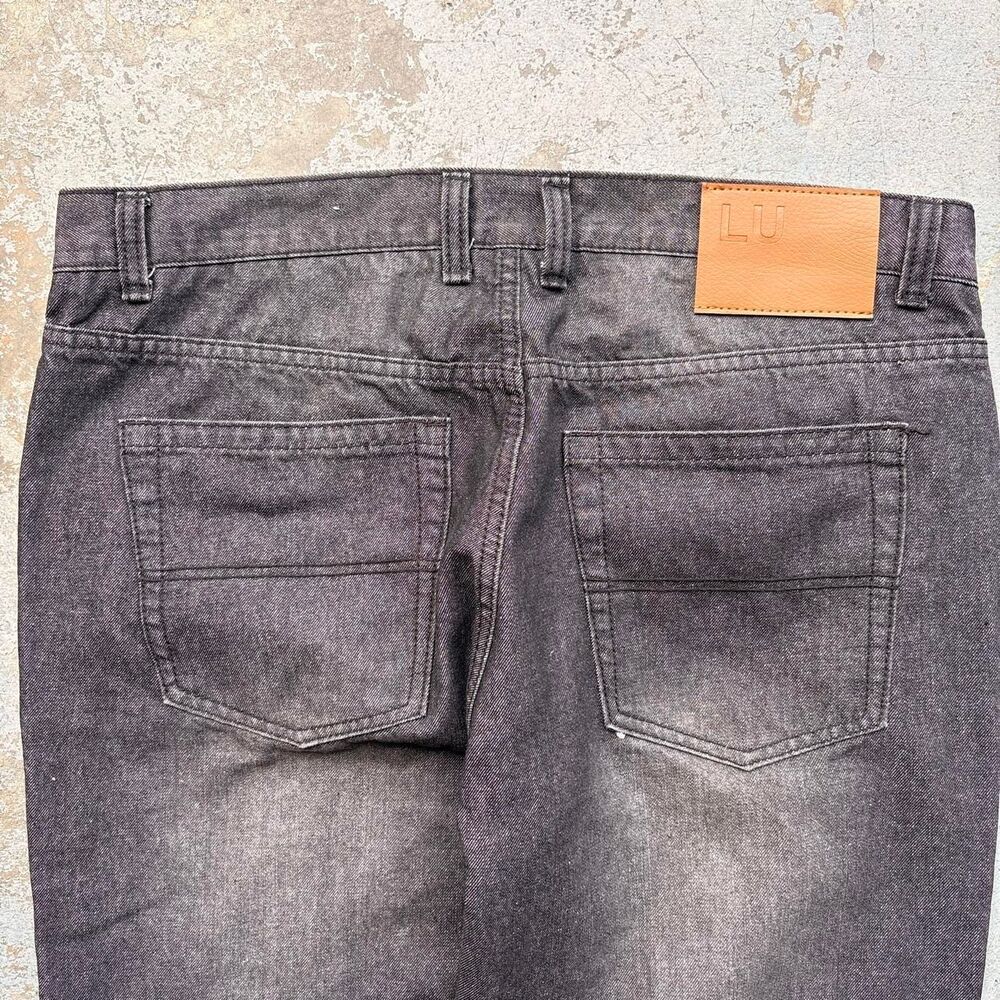 Unbranded Men's Black and Grey Jeans
